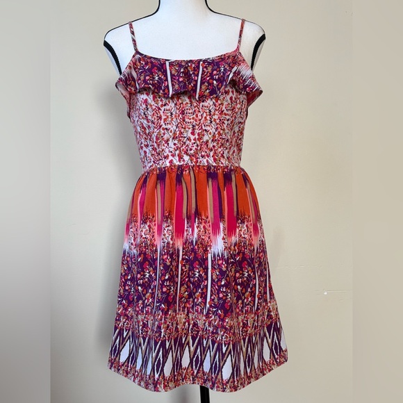 Xhilaration Multicolor Floral Mini Dress - Picture 11 of 14